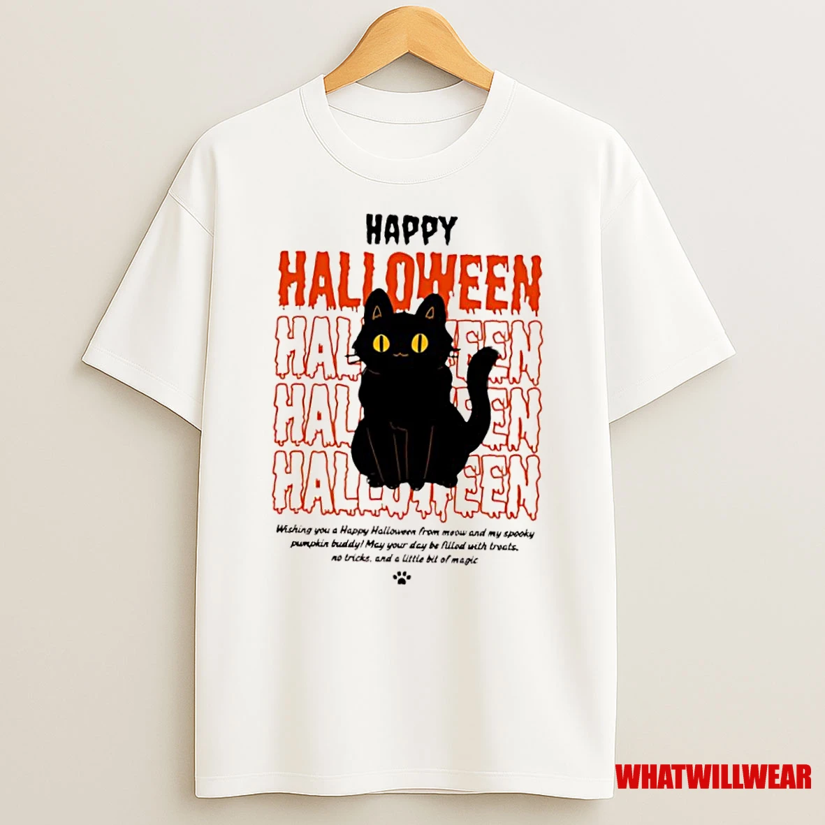 Happy Halloween Black Cat Shirts