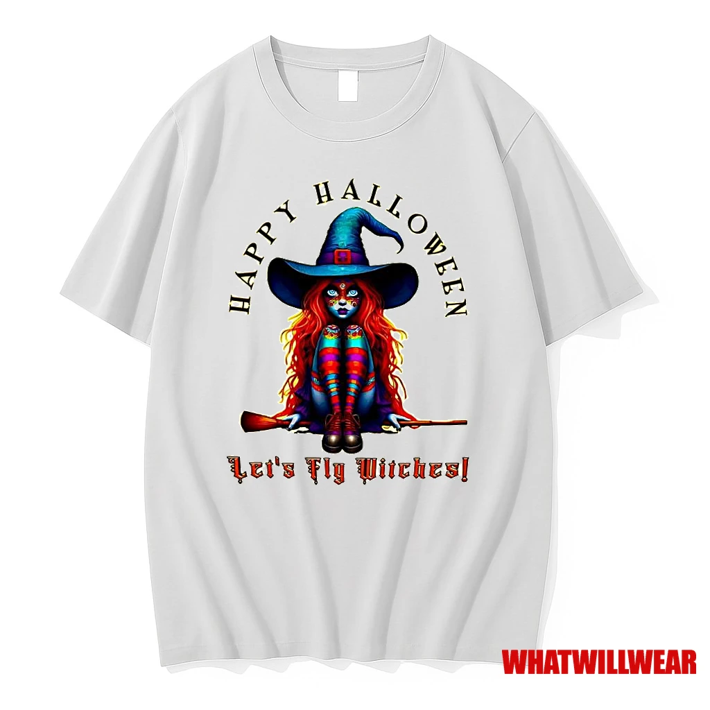 Happy Halloween Lets Fly Witches Halloween Shirts
