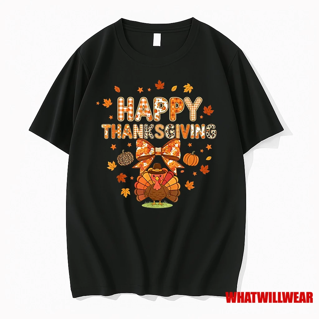 Happy Thanksgiving Funny Turkey Family Dinner Fall Season Shirts