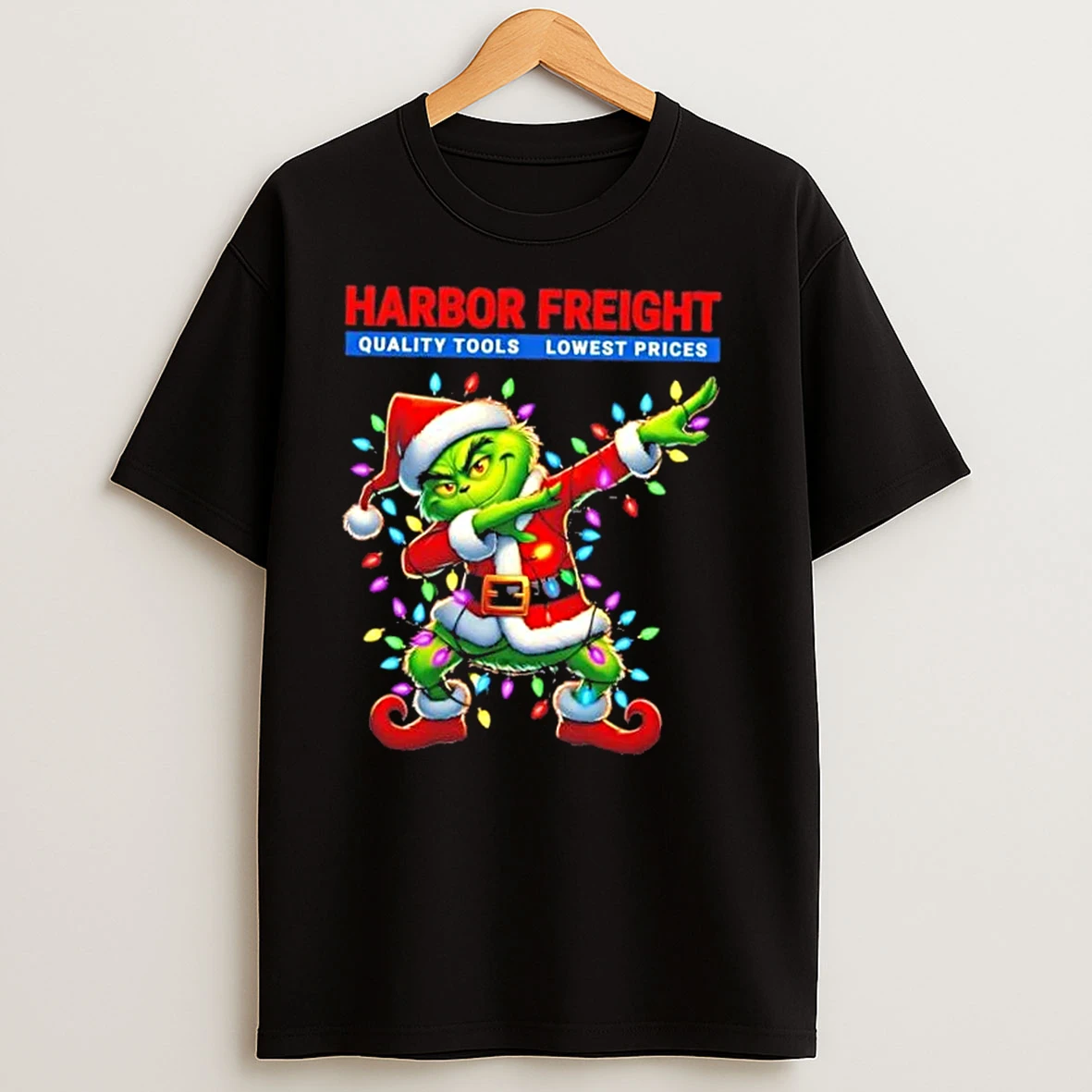 Harbor Freight X Grinch Dabbing Merry Christmas T Shirts