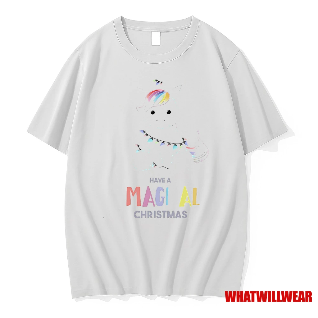 Have A Magical Christmas Unicorn Light String Shirts