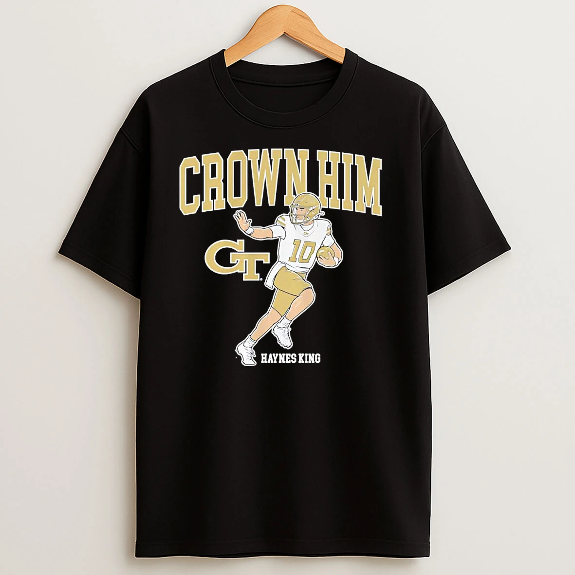Haynes King Crown Him Georgia Tech Yellow Jackets T Shirts