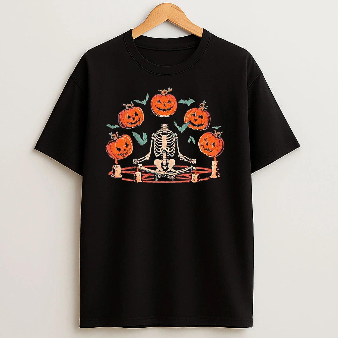 Headless Skeleton Pumpkin Summoner T Shirts