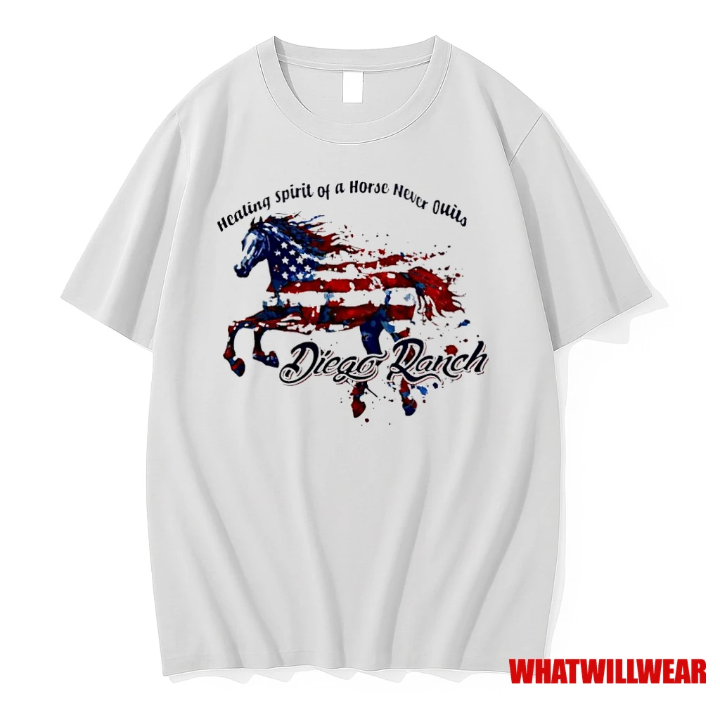 Healing Spirit Of A Horse Never Quits Diego Panch Shirts