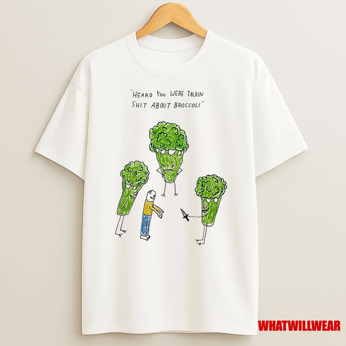 Heard You Were Talking Shit About Broccoli Art Shirts
