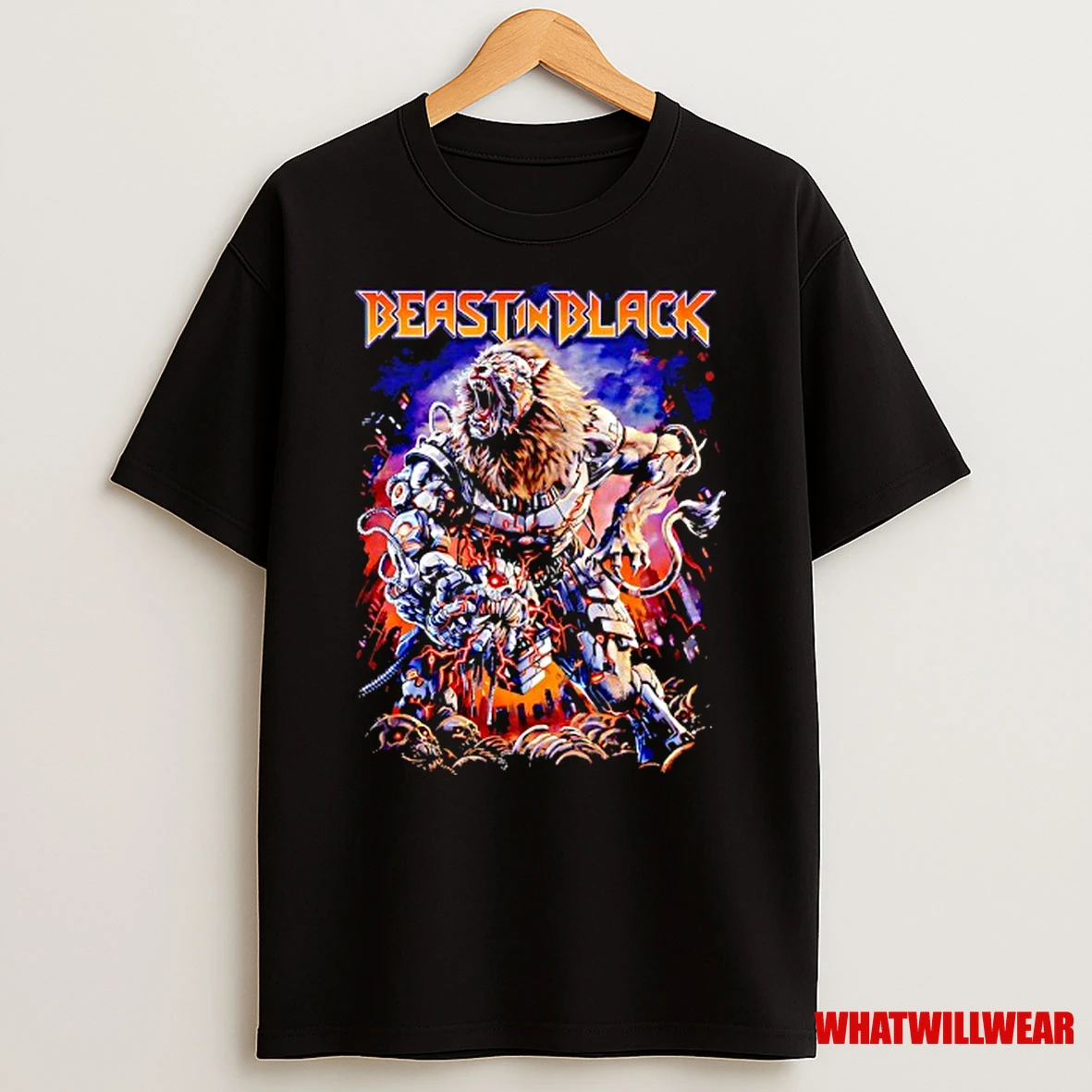 Heavy Metal Beast In Black Shirts