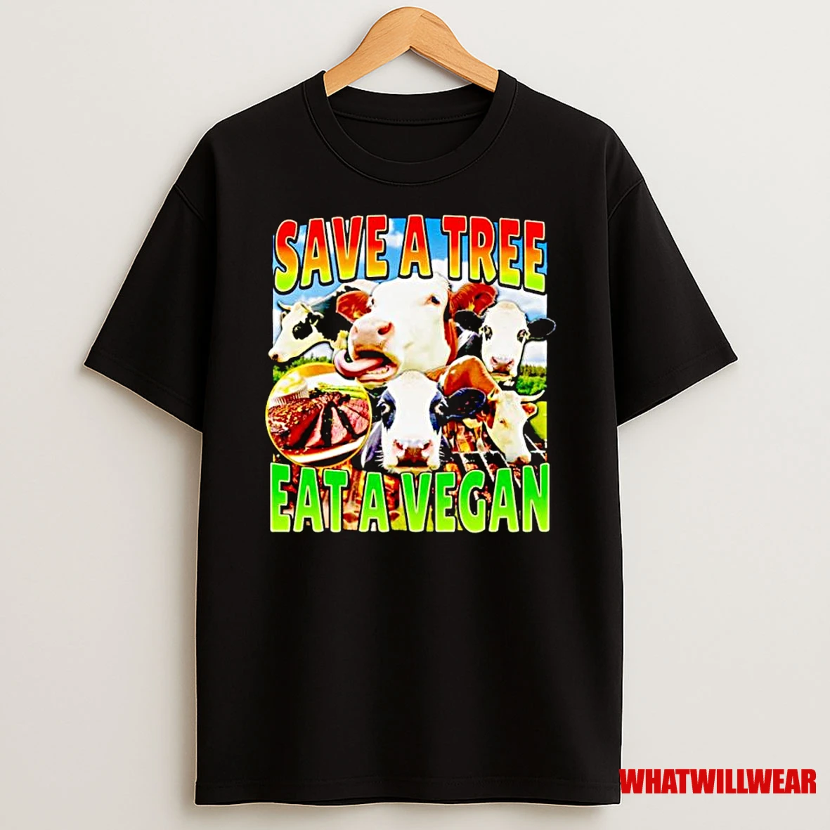Heifer Save A Tree Eat A Vegan Ornaments Shirts