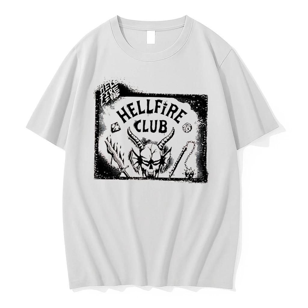Hellfire Lives Scribble Stranger Things Graphic Shirts
