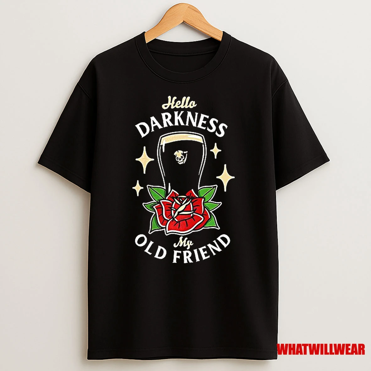 Hello Darkness My Old Friend Rose Tattoo Inspired Shirts
