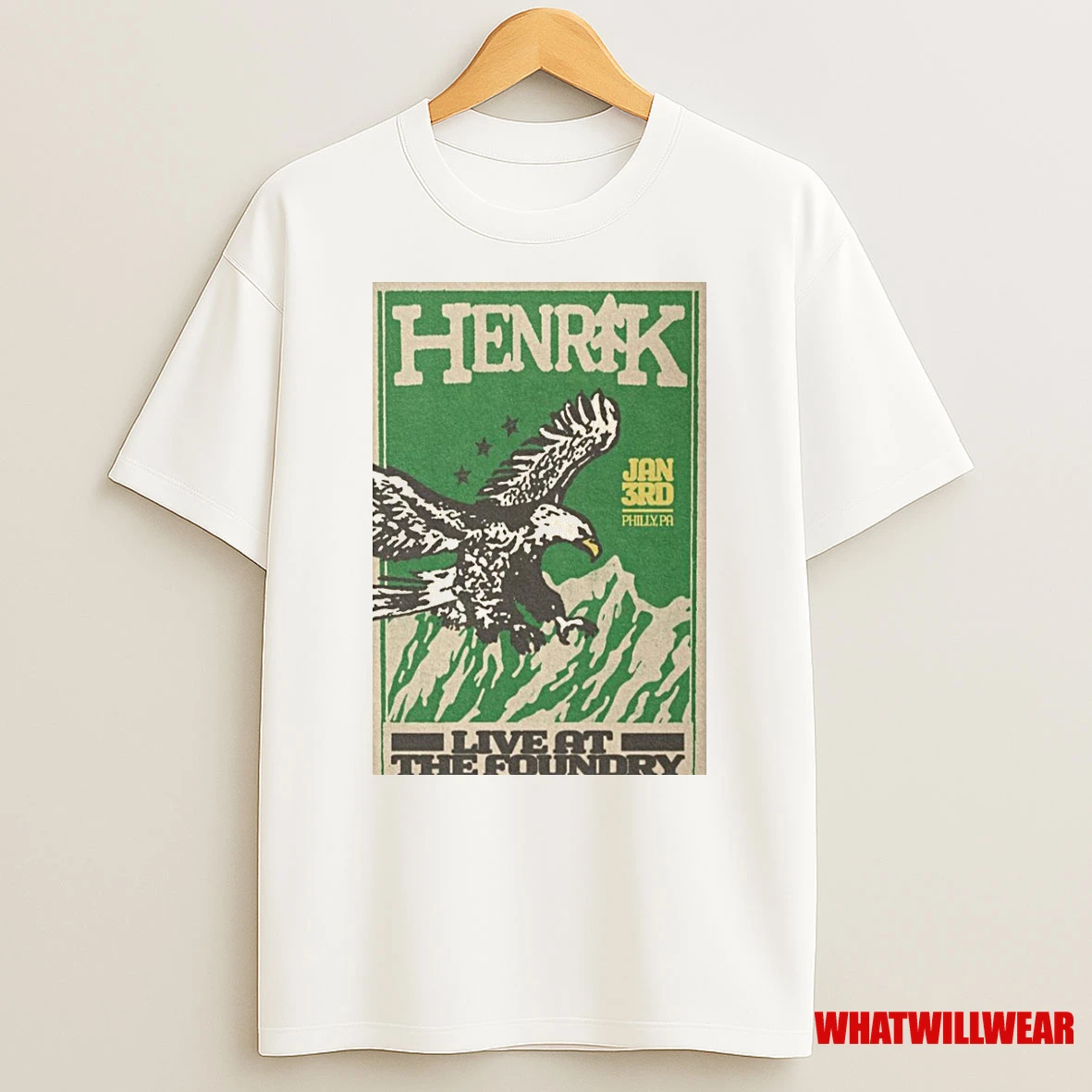 Henrik Philly Pa January 3 2026 Concert Shirts