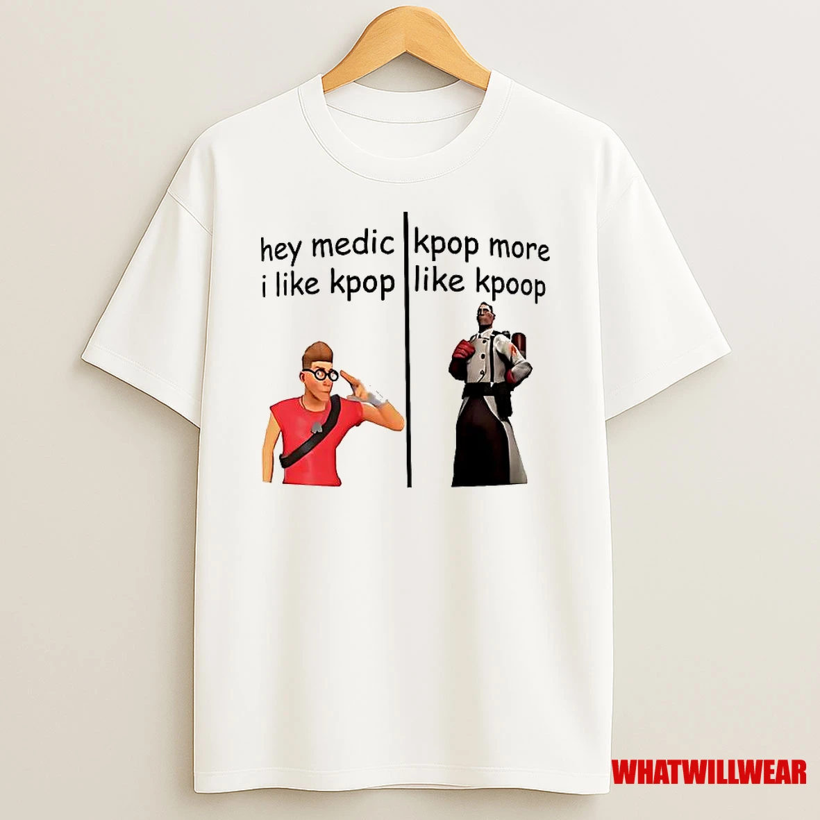 Hey Medic I Like Kpop More Like Kpoop Shirts