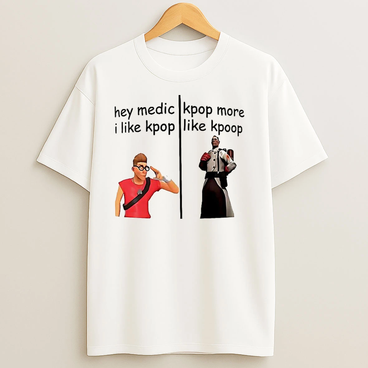 Hey Medic I Like Kpop More Like Kpoop T Shirts