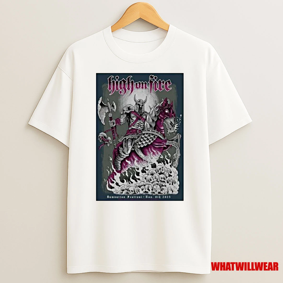 High On Fire Damnation Festival On Nov 8 2025 Shirts