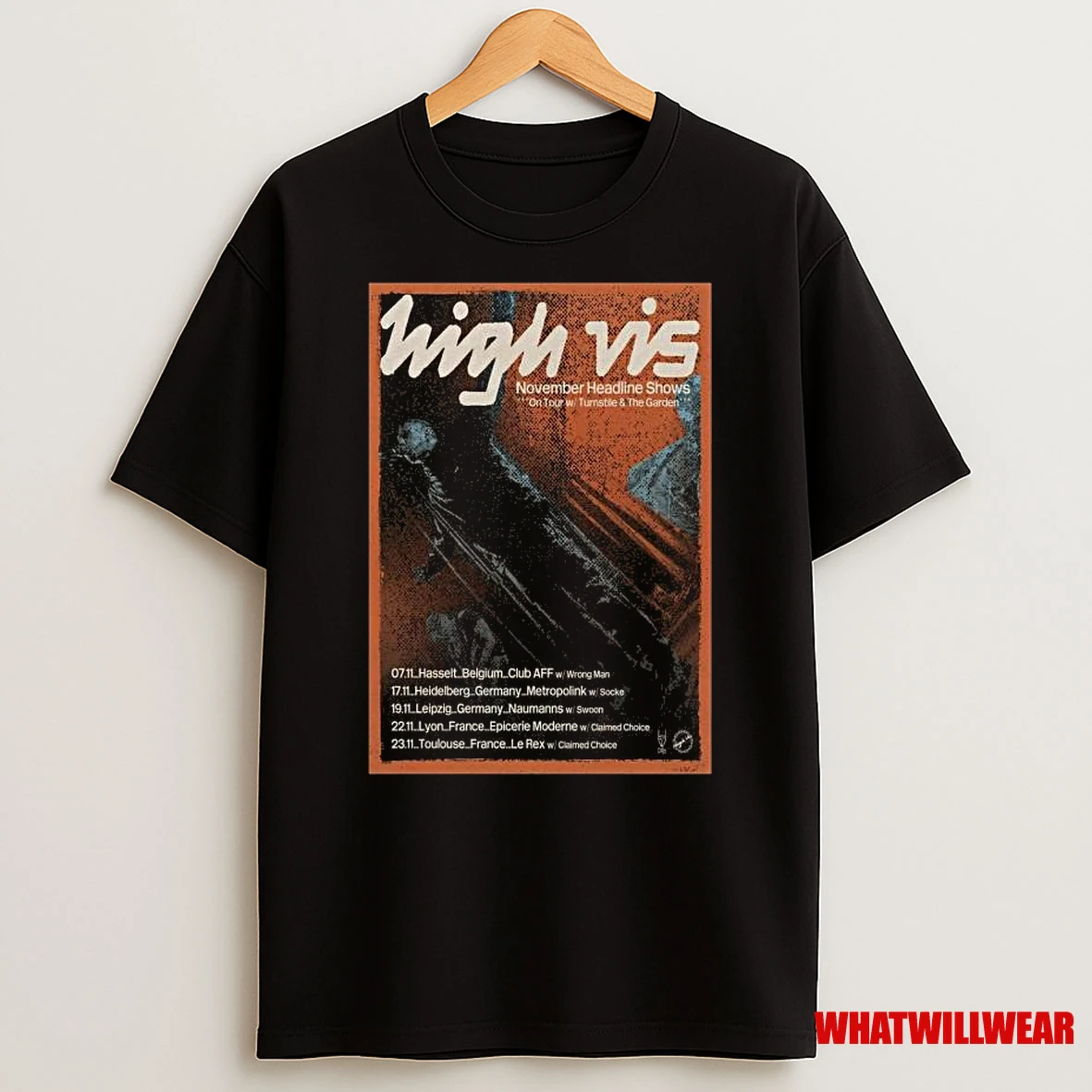 High Vis Europe November Headline Tour 2025 Shirts
