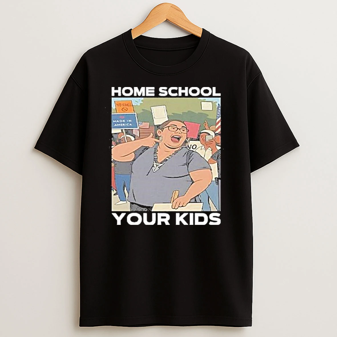 Home School Your Kids Lucy Martinez No Kings Protest T Shirts