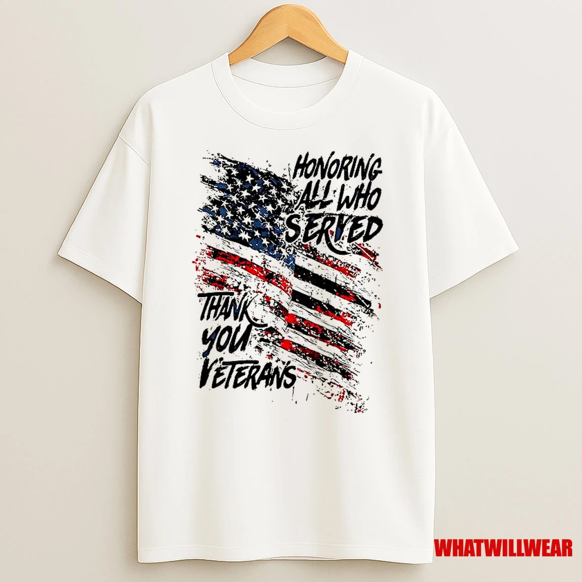 Honoring All Who Served Thank You Veterans American Flag Shirts