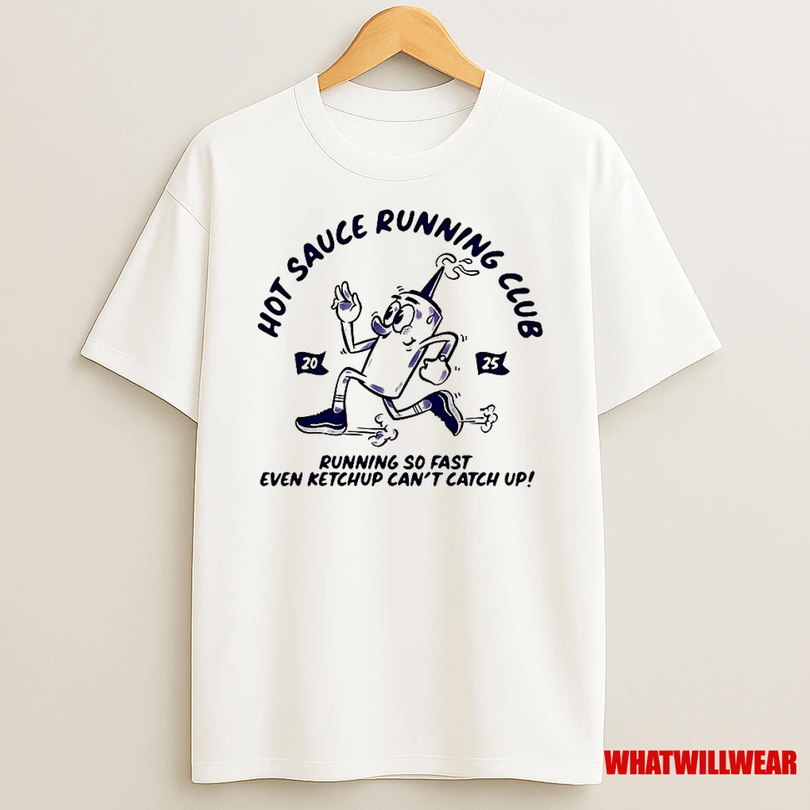 Hot Sauce Running Club Running So Fast Even Ketchup Cant Catch Up 2025 Shirts