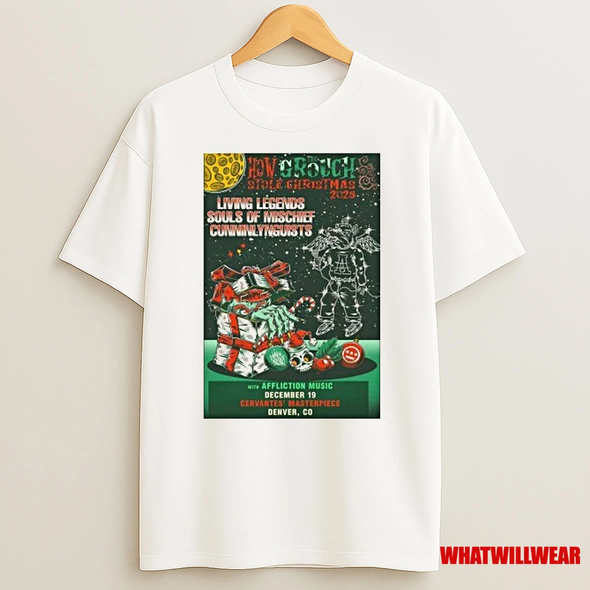 How The Grouch Stole Christmas 2025 Cervantes Masterpiece Ballroom In Denver Co On Dec 19 2025 Shirts