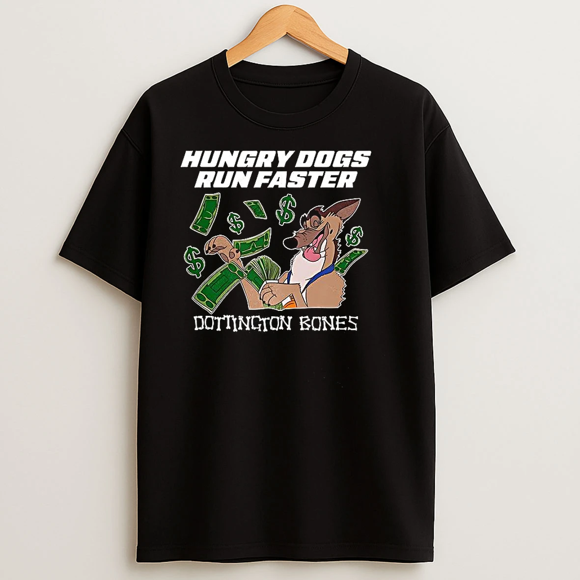 Hungry Dogs Run Faster Donington Bones T Shirts