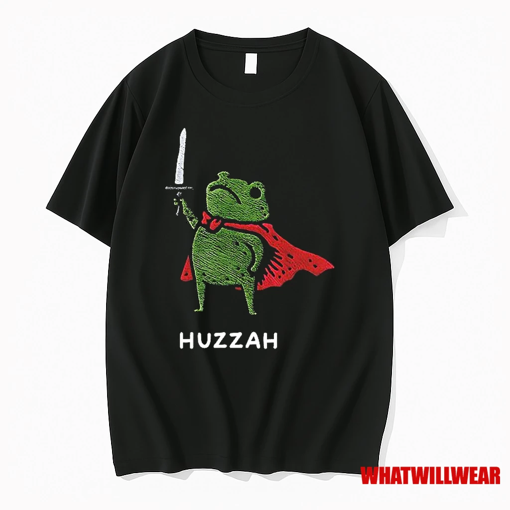 Huzzah Frog Knight Sword Meme Shirts