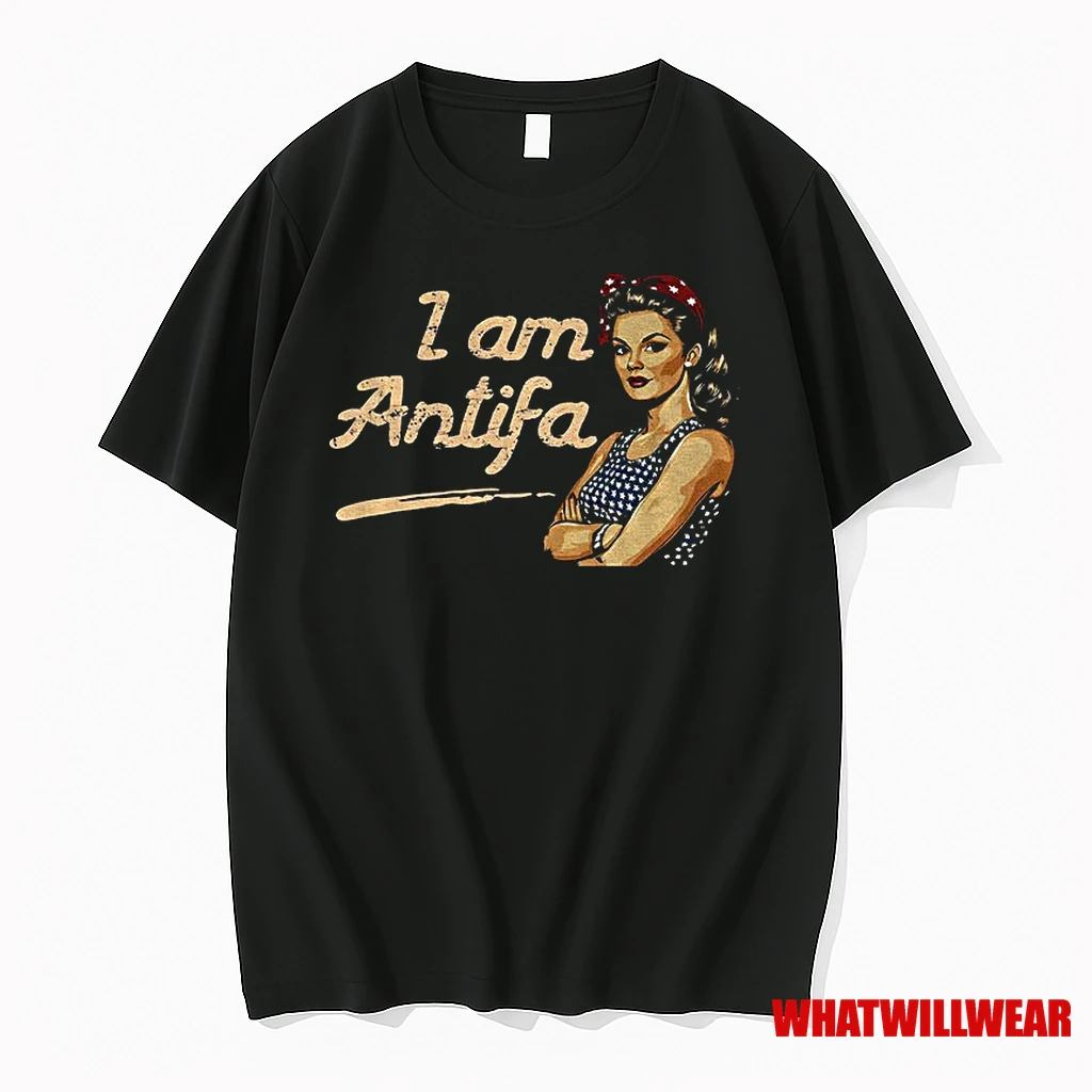 I Am Antifa Resist Fascism Resistance Anti Fascist Political Shirts