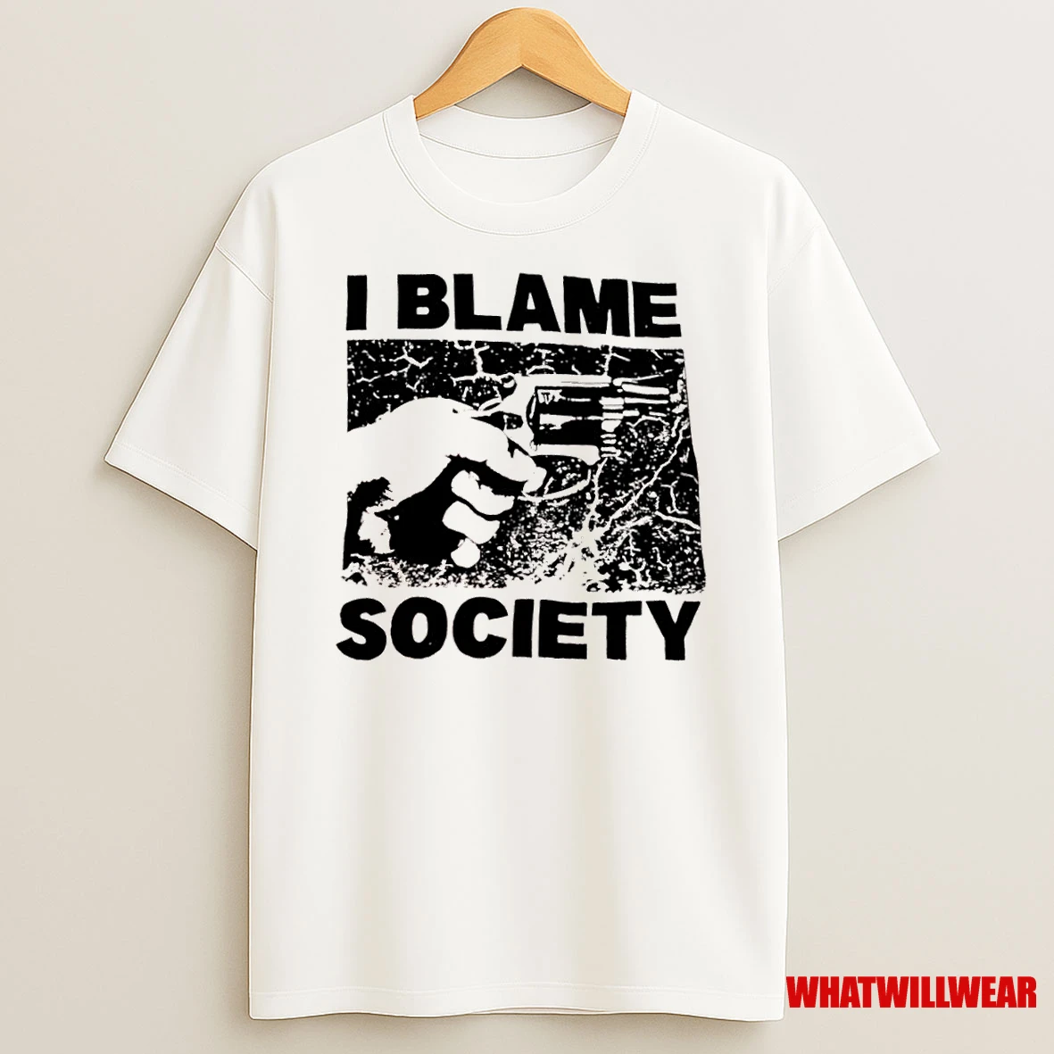 I Blame Society Graphic Shirts