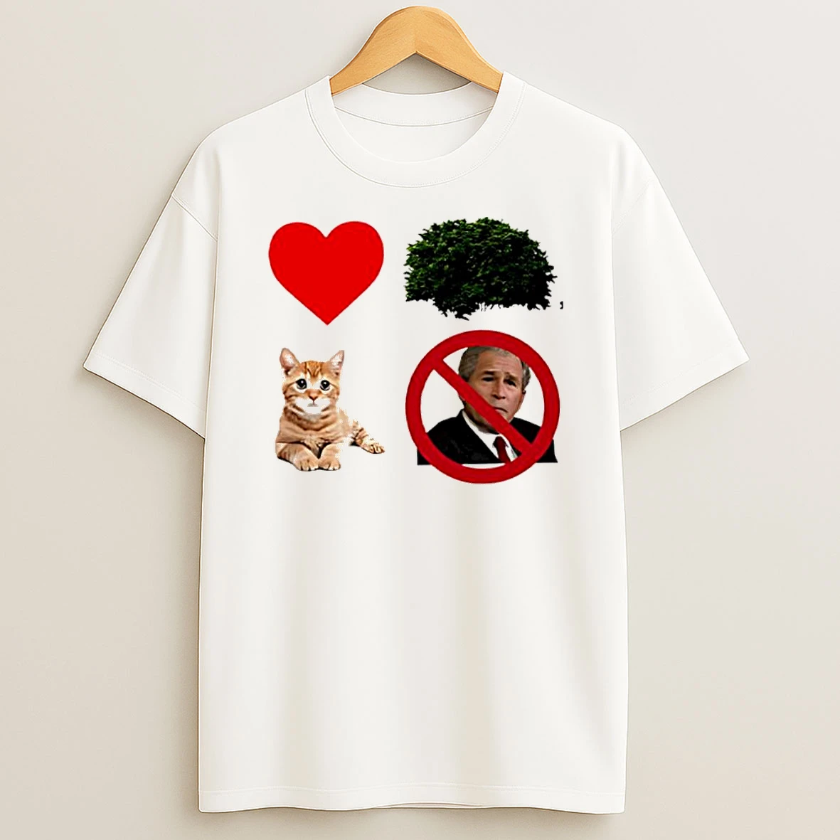 I Heart Bush The Pussy Not The President Meme Shirts