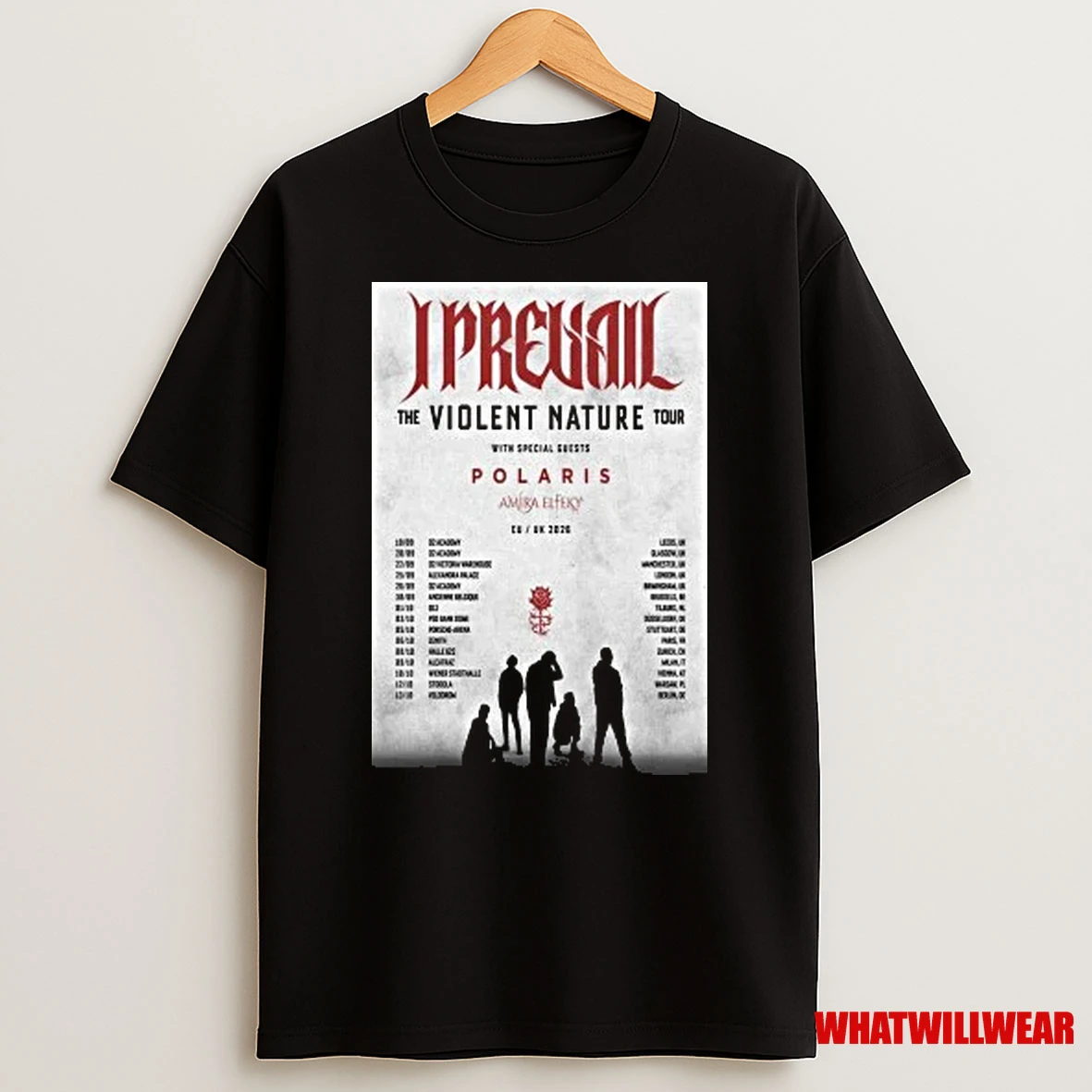 I Prevail The Violent Nature Eu Uk Tour 2025 Shirts