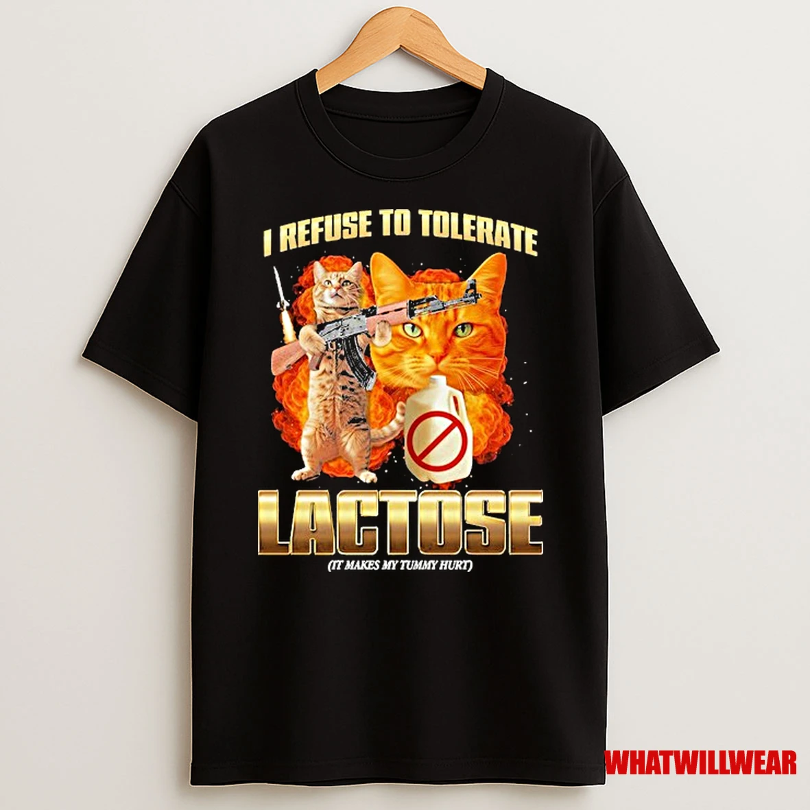 I Refuse To Tolerate Lactose It Makes My Tummy Hurt Cat Shirts