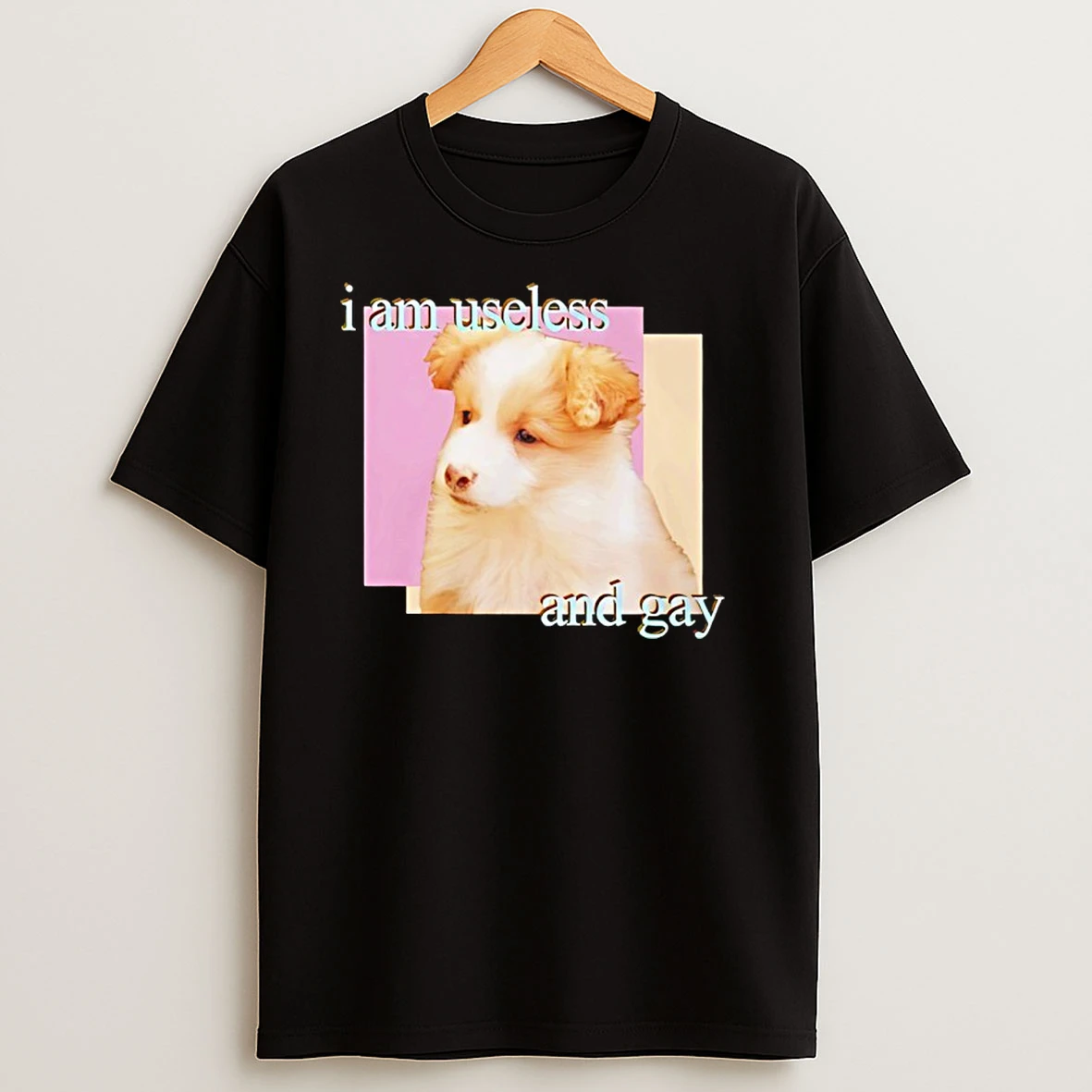 I Am Useless And Gay Dog T Shirts