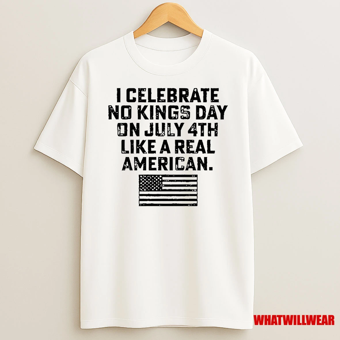 I Celebrate No Kings Day On July 4th Like A Real American Shirts
