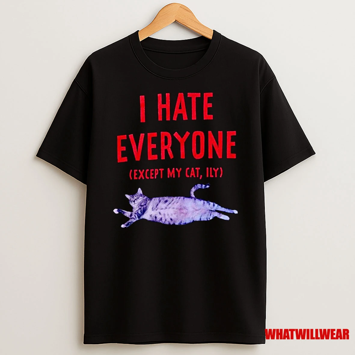 I Hate Everyone Cat Ornaments Shirts