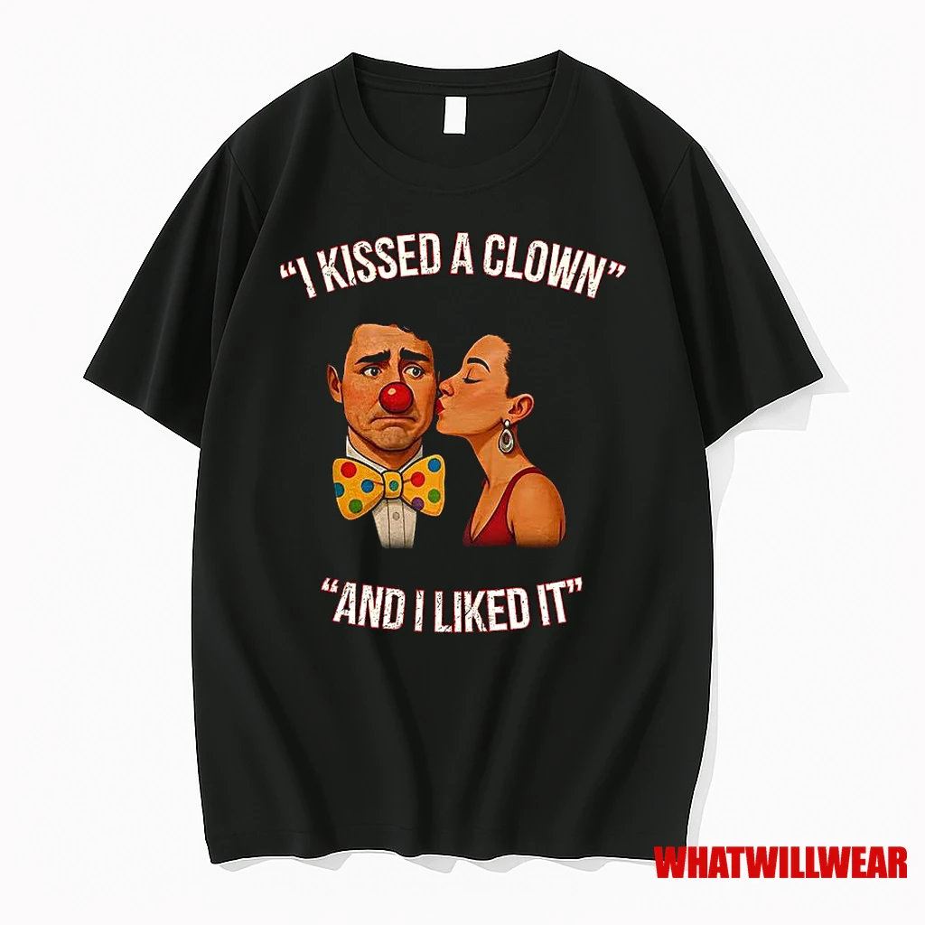 I Kissed A Clown And I Liked It Caricature Shirts