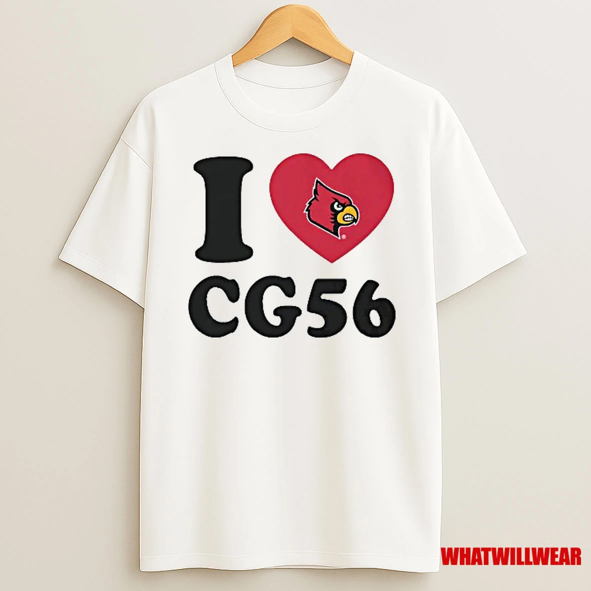 I Love Cg56 Carter Guillaume Louisville Cardinals Shirts