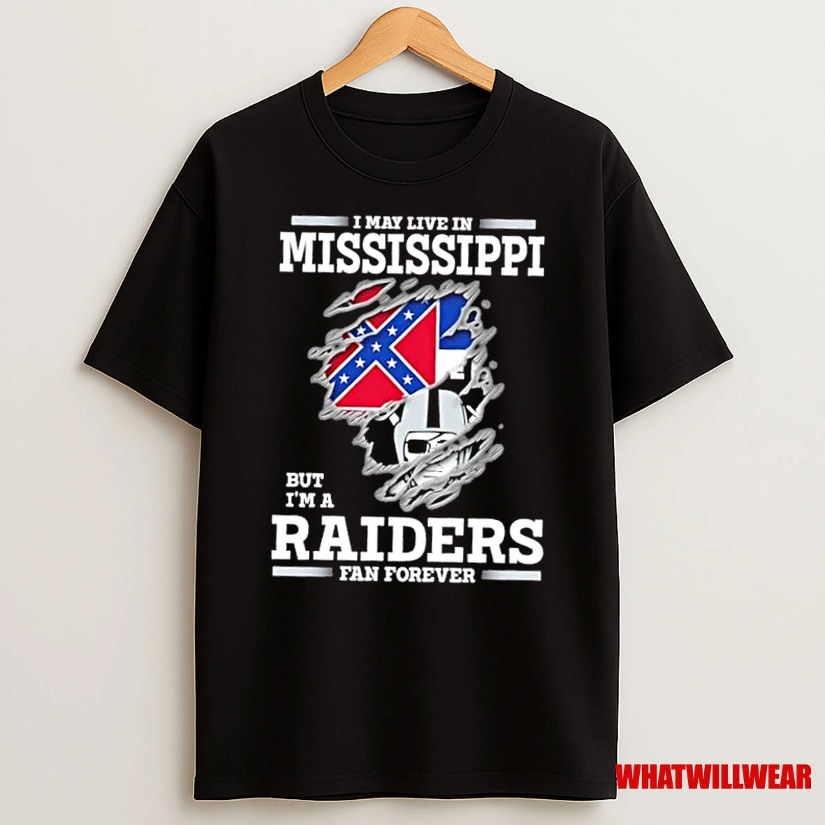 I May Live In Mississippi But Im A Raiders Fan Forever Shirts