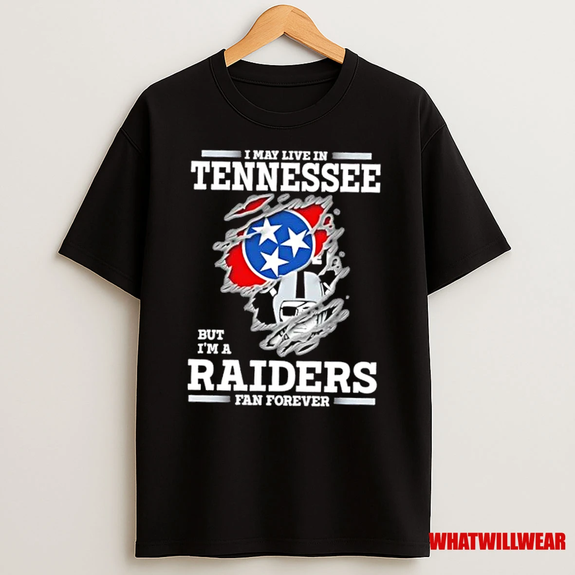 I May Live In Tennessee But Im A Raiders Fan Forever Shirts