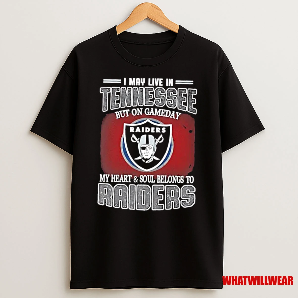 I May Live In Tennessee But On Gameday My Heart And Soul Belongs To Raiders Shirts