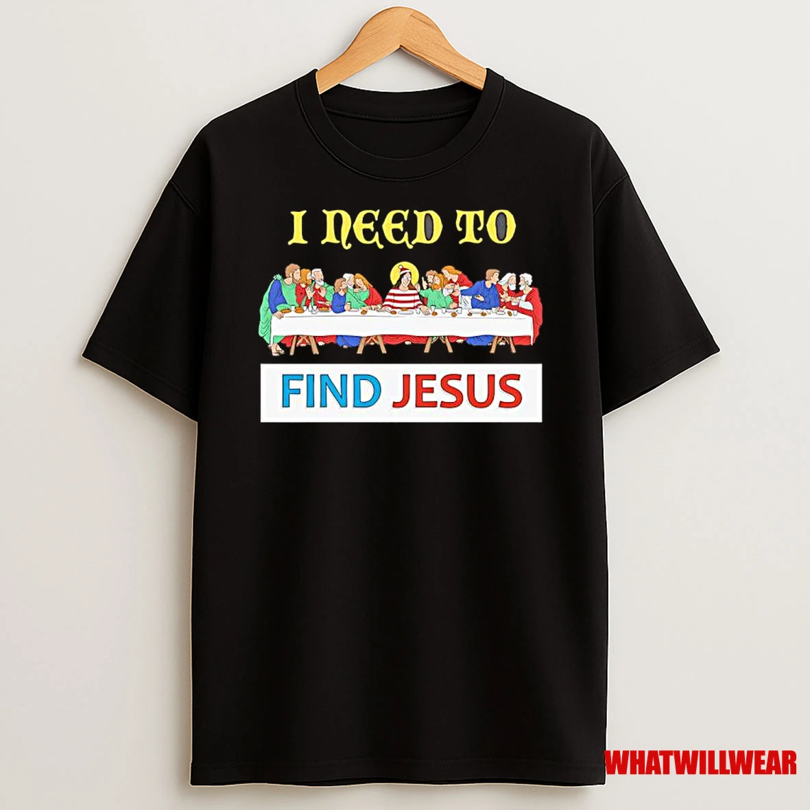 I Need To Find Jesus X Wheres Wally Cartoon Shirts