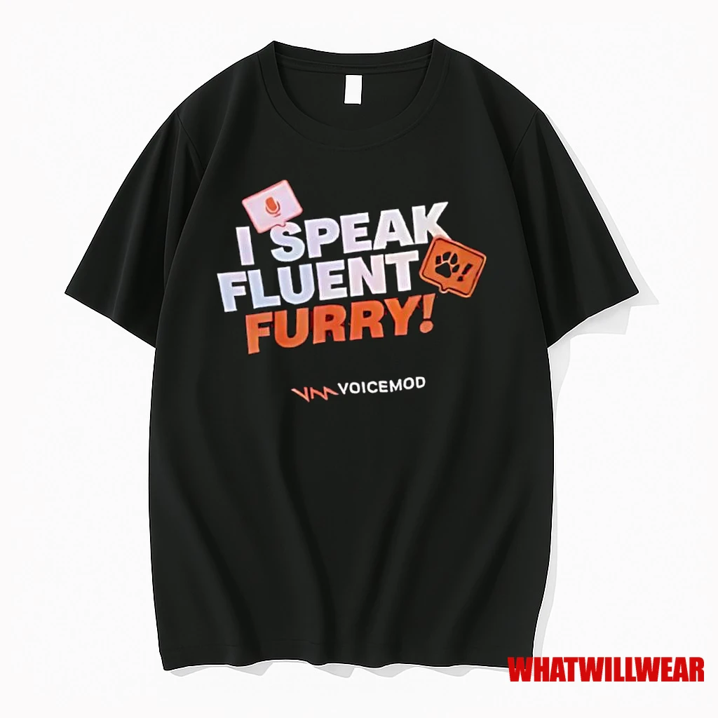 I Speak Fluent Furry Voicemod Logo Shirts