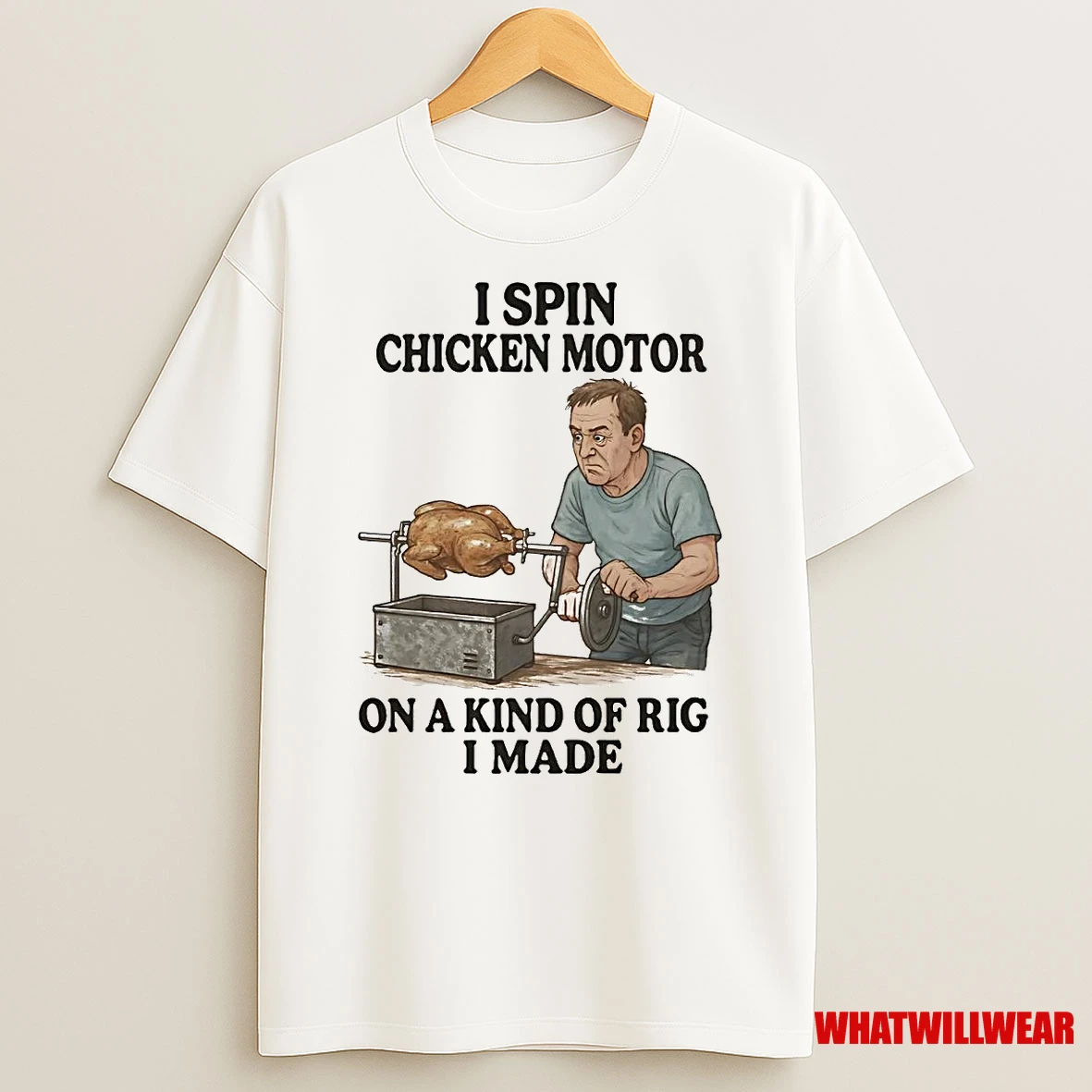 I Spin Chicken Motor On A Kind Of Rig I Made Shirts