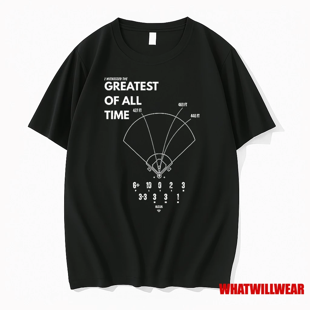 I Witnessed The Greatest Of All Time Los Angeles Dodgers Baseball Shirts