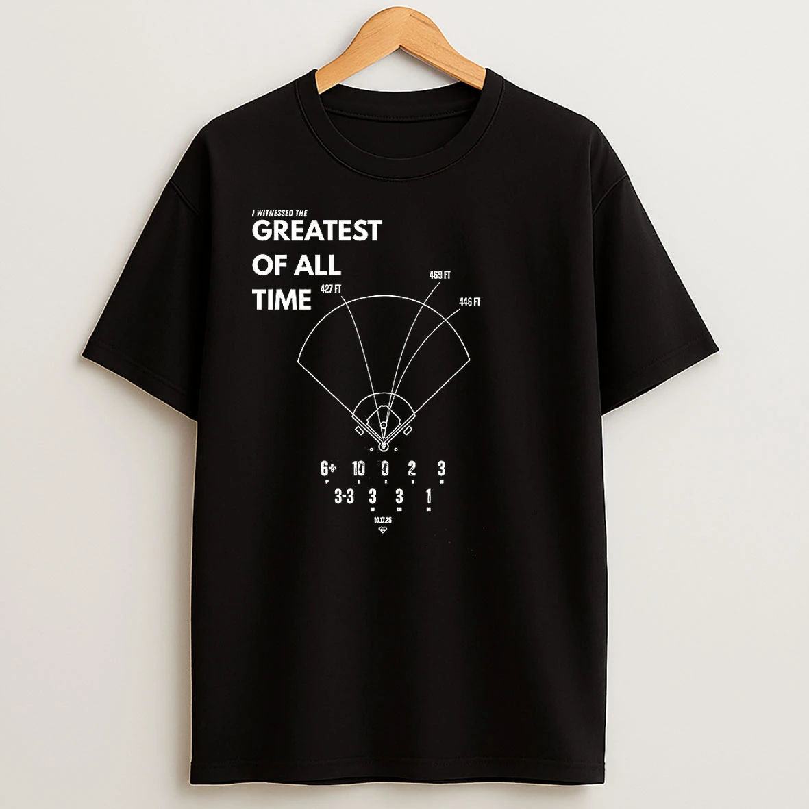 I Witnessed The Greatest Of All Time Los Angeles Dodgers Baseball T Shirts