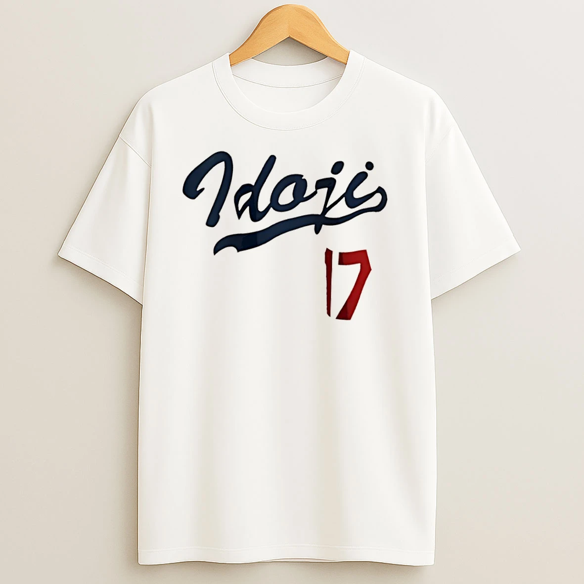 Idoji Shohei Ohtani 17 Los Angeles Dodgers Baseball T Shirts