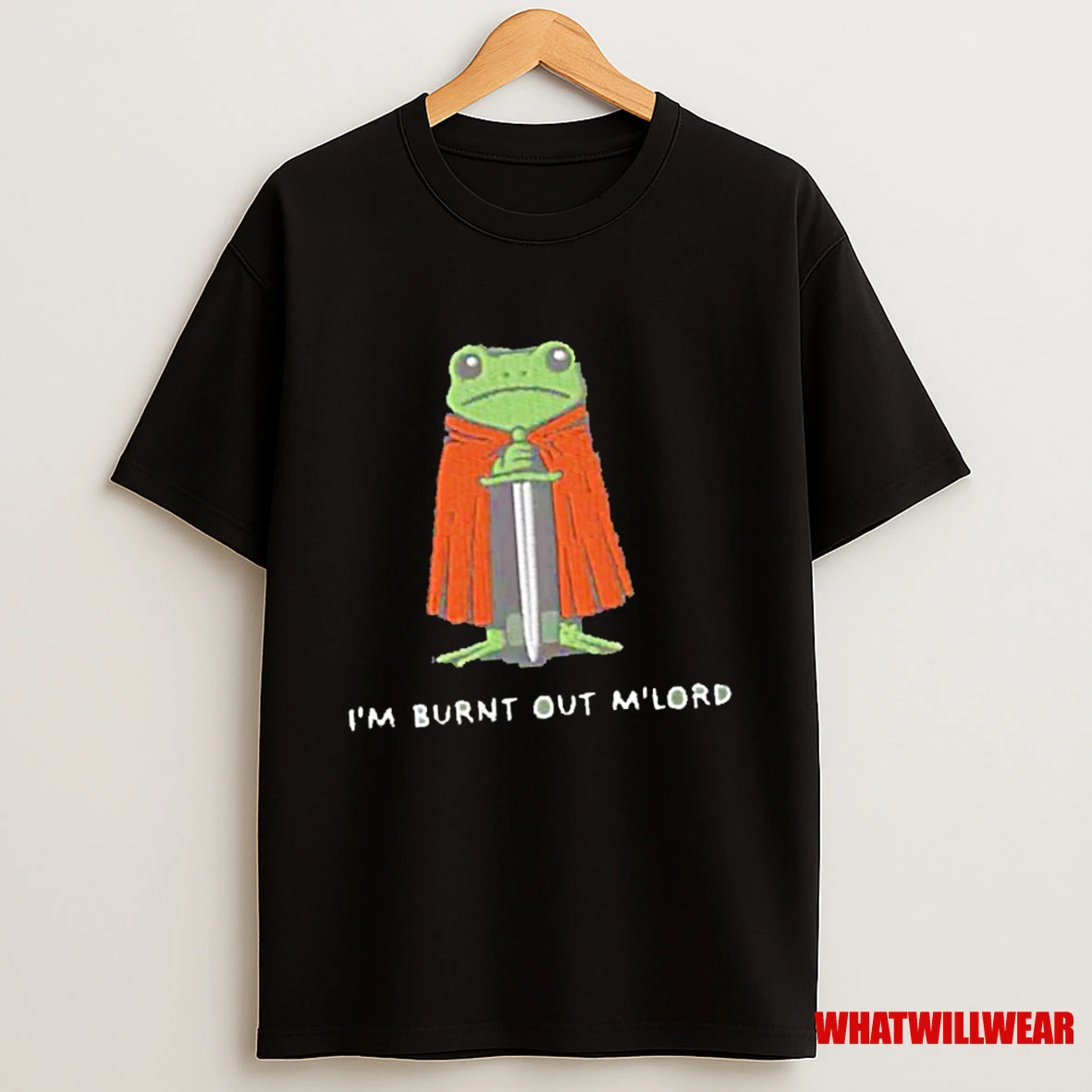 Im Burnt Out Mlord Embroidered Frog Shirts