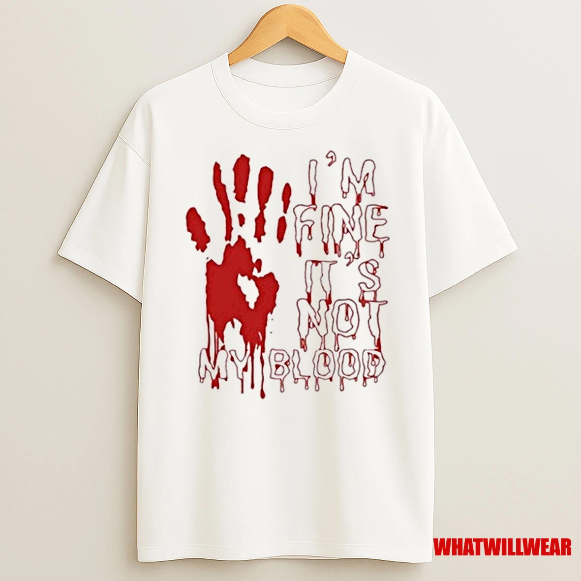 Im Fine Is Not My Blood Halloween 2025 Shirts