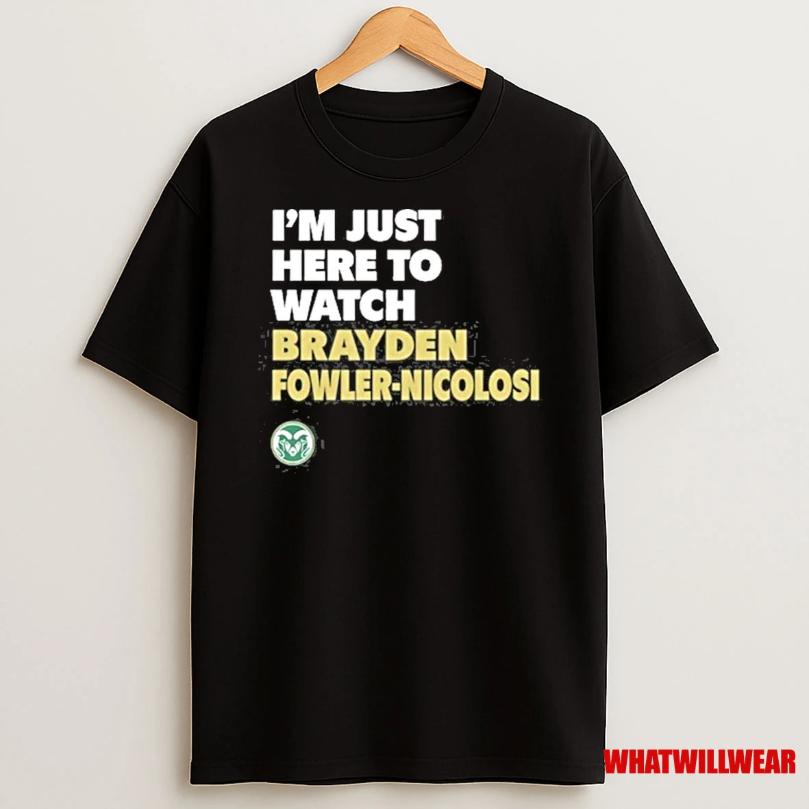 Im Just Here To Watch Colorado State Forest Green Game Day 2025 Shirts