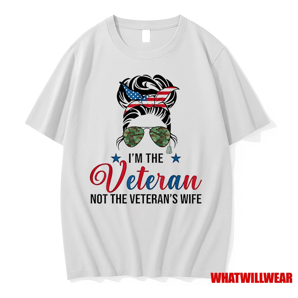 Im The Veteran And The Veterans Wife Female Veterans Day Shirts