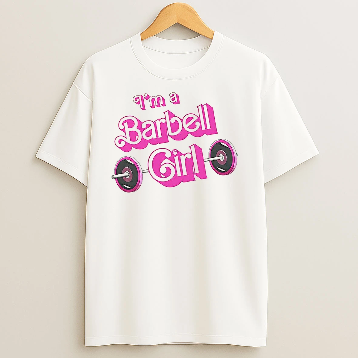 Im A Barbell Girl Gym Lover T Shirts