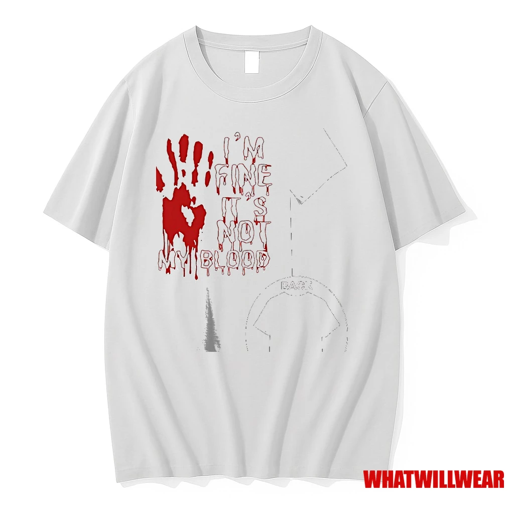 Im Fine Is Not My Blood Halloween Shirts