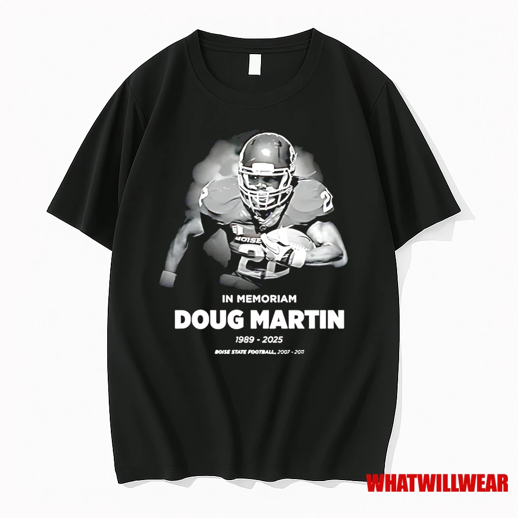 In Memoriam Doug Martin 1989 2025 Boise State Fooball Shirts